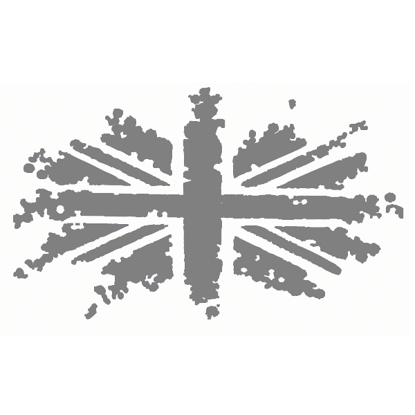 New Messy Union Jack Flag Vehicle Graphic - 4 sizes available (various colours)