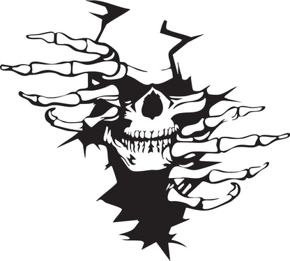 "Skeleton"Sticker ideal for any vehicle x1off (2 size options available)