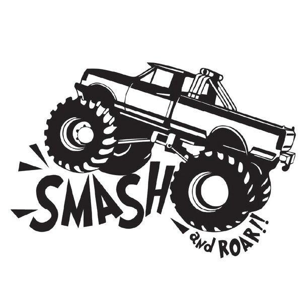 Smash & Roar Big Truck Vehicle Sticker x1 (2 size options available)