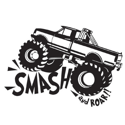 Smash & Roar Big Truck Vehicle Sticker x1 (2 size options available)