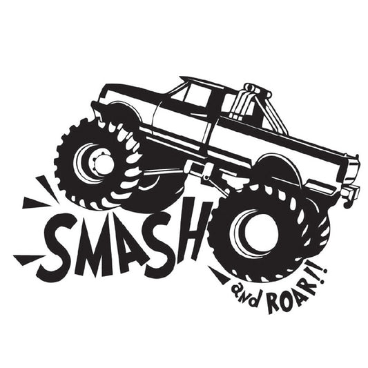 Smash & Roar Big Truck Vehicle Sticker x1 (2 size options available)