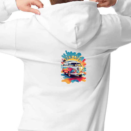 Unisex PRO RTX RX350 - Ultimate Comfort Pro Hoodie with Brushed Fleece with "Splash Van Life" Graphic (Various Sizes)