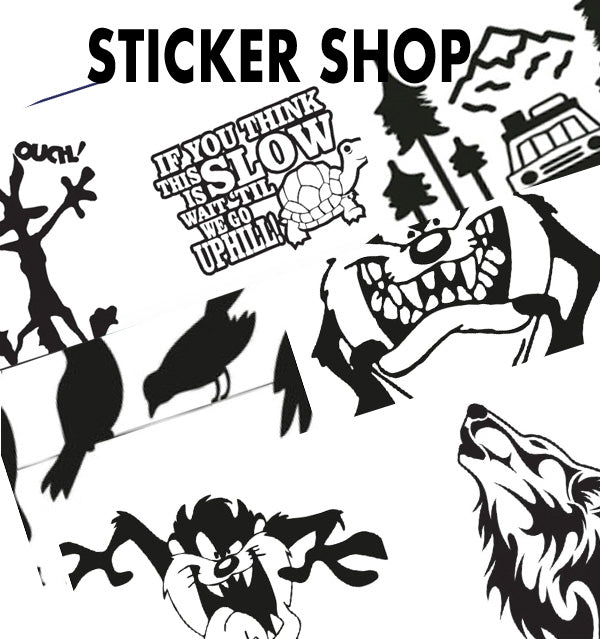 A range of vehicle stickers and graphics for all akes and models of vehicles. 