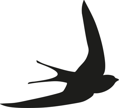 "Swift Bird Silhouette" Sticker ideal for any vehicle x1off (3 size options available)