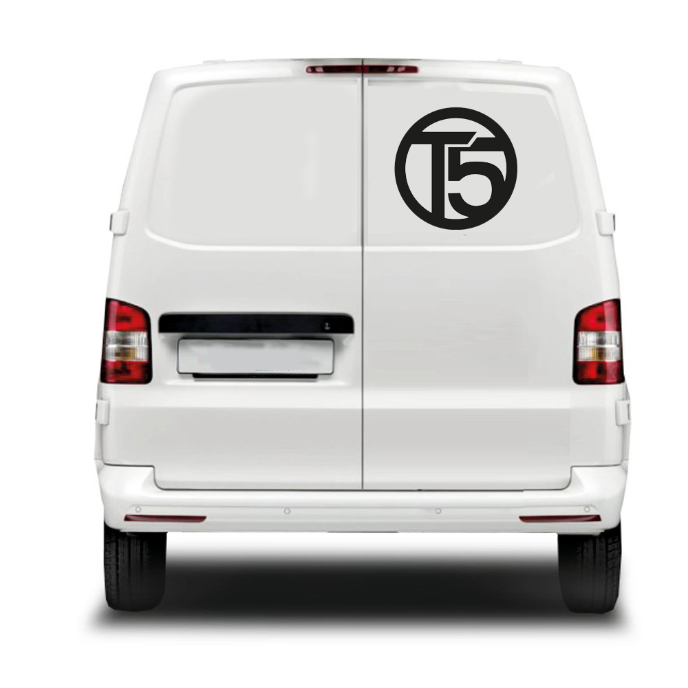 T5 VW Logo Sticker ideal for any VW vehicle (4 size options available singles or pairs)