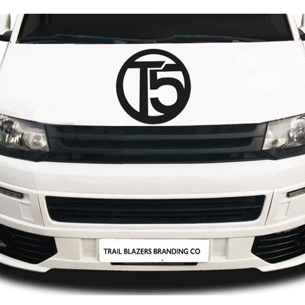 T5 VW Logo Sticker ideal for any VW vehicle (4 size options available singles or pairs)
