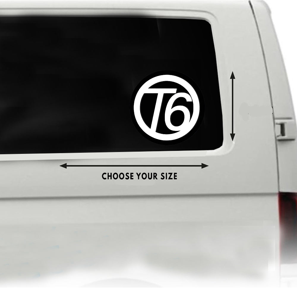T6 VW Logo Sticker ideal for any VW vehicle (4 size options available singles or pairs)