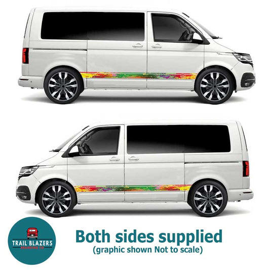 New Stripes: VW Splat coloured Graphic Stripes - SWB