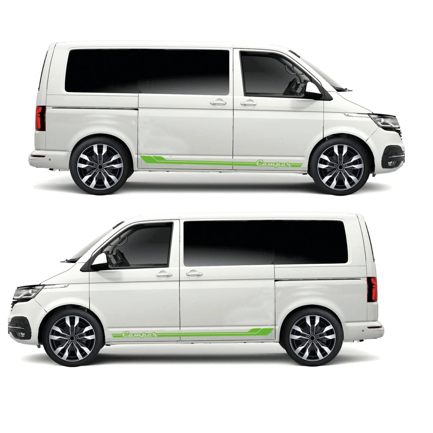 Camper Text Stripes Universal For any Vehicle (3 lengths - Various colours)