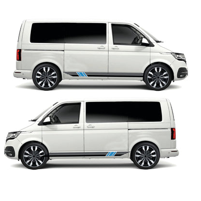 Speed Stripe with Mid Flash Stripes Universal For any Vehicle (3 lengths - Various colours)