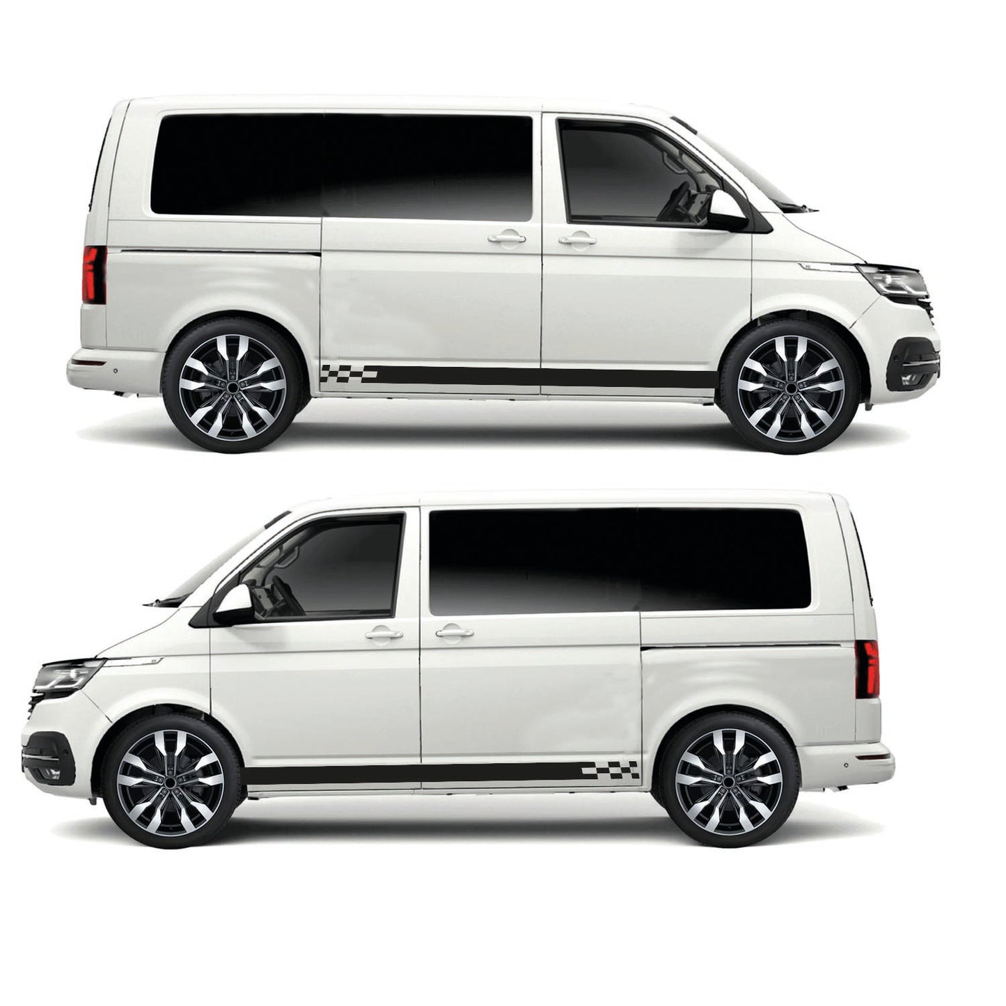 Plain To Cube Stripes Universal For any Vehicle (3 lengths - Various colours)