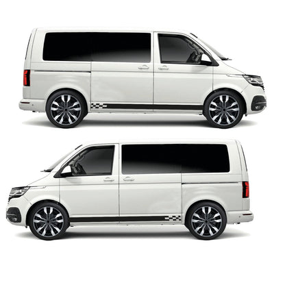 Plain To Cube Stripes Universal For any Vehicle (3 lengths - Various colours)