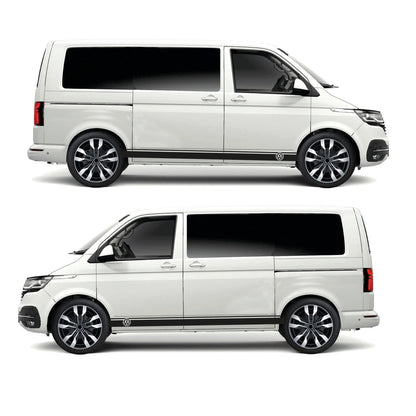 VW Twin Stripe Vehicle Stripes Pair Any VW (2 lengths Various colours)