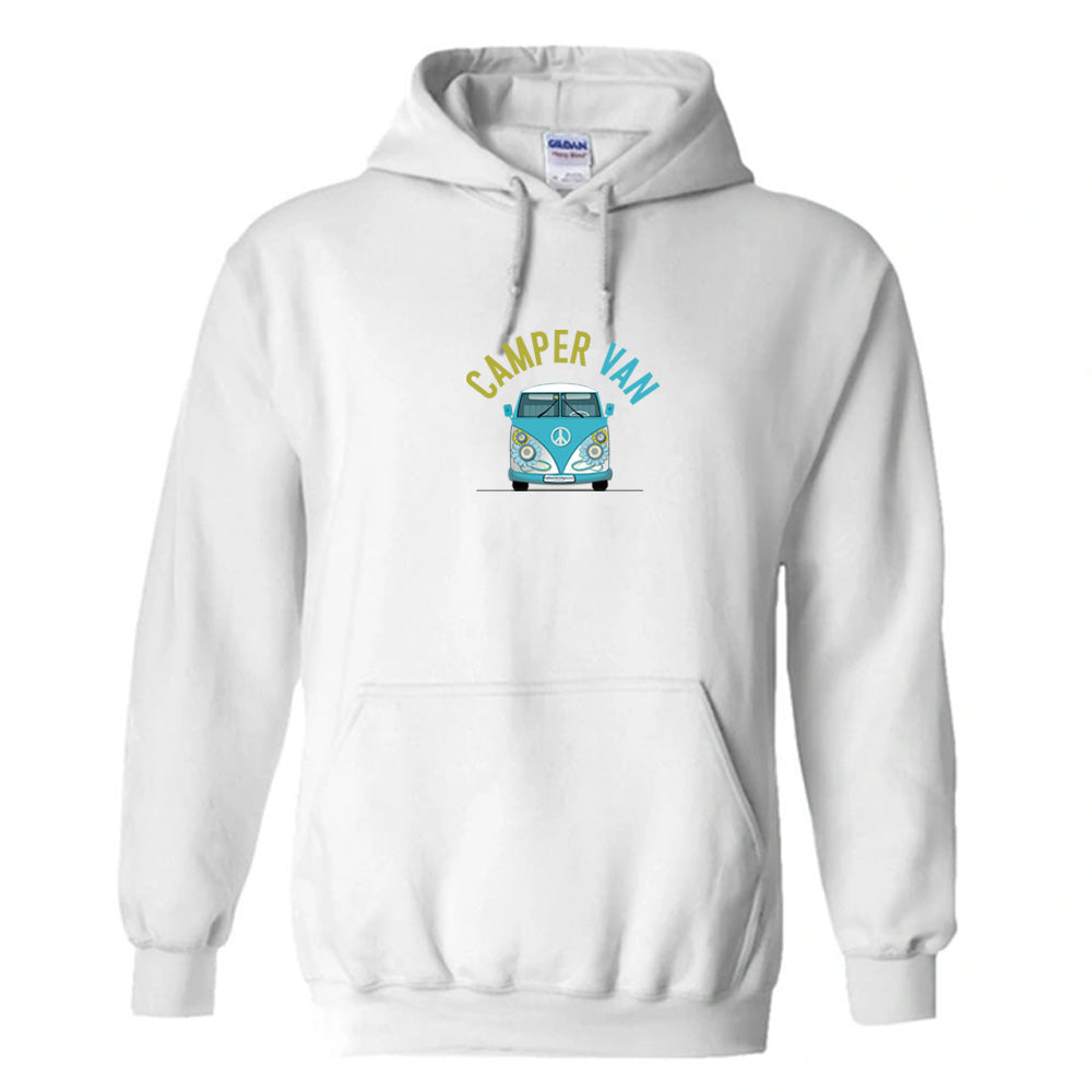 "VW Blue Camper Van" Graphic Unisex PRO RTX RX350 - Ultimate Comfort Pro Hoodie with Brushed Fleece (Various Sizes)