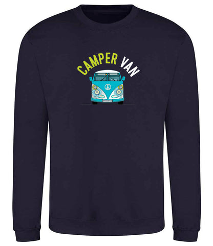 Sweatshirt: Unisex Camper Van VW Sweatshirt (8 Colours available & from Xs to 5XXL)