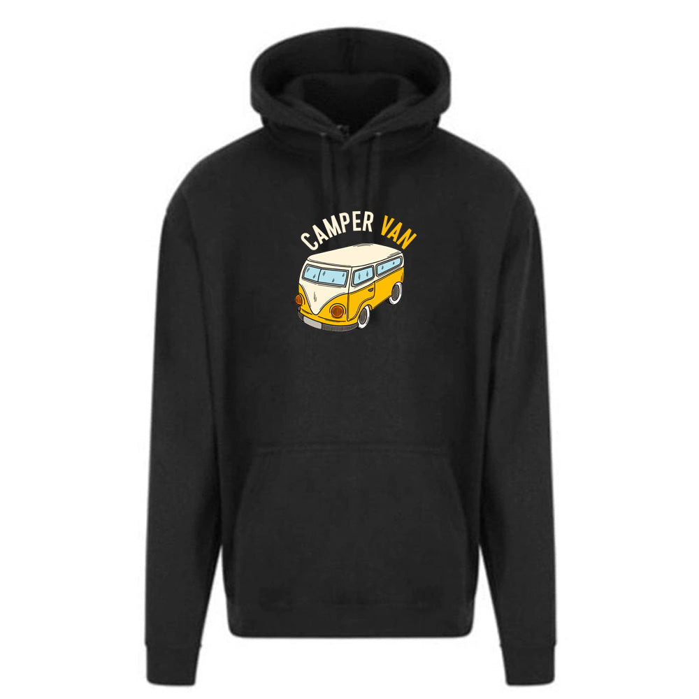 "Yellow Camper Van" Graphic Unisex PRO RTX RX350 - Ultimate Comfort Pro Hoodie with Brushed Fleece (Various Sizes)