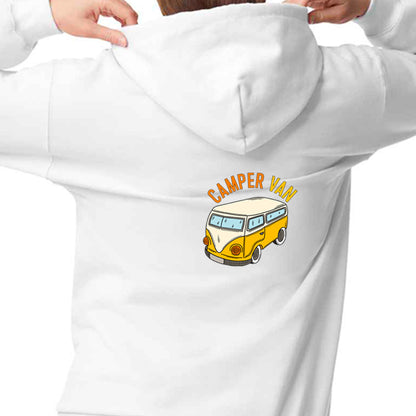"Yellow Camper Van" Graphic Unisex PRO RTX RX350 - Ultimate Comfort Pro Hoodie with Brushed Fleece (Various Sizes)