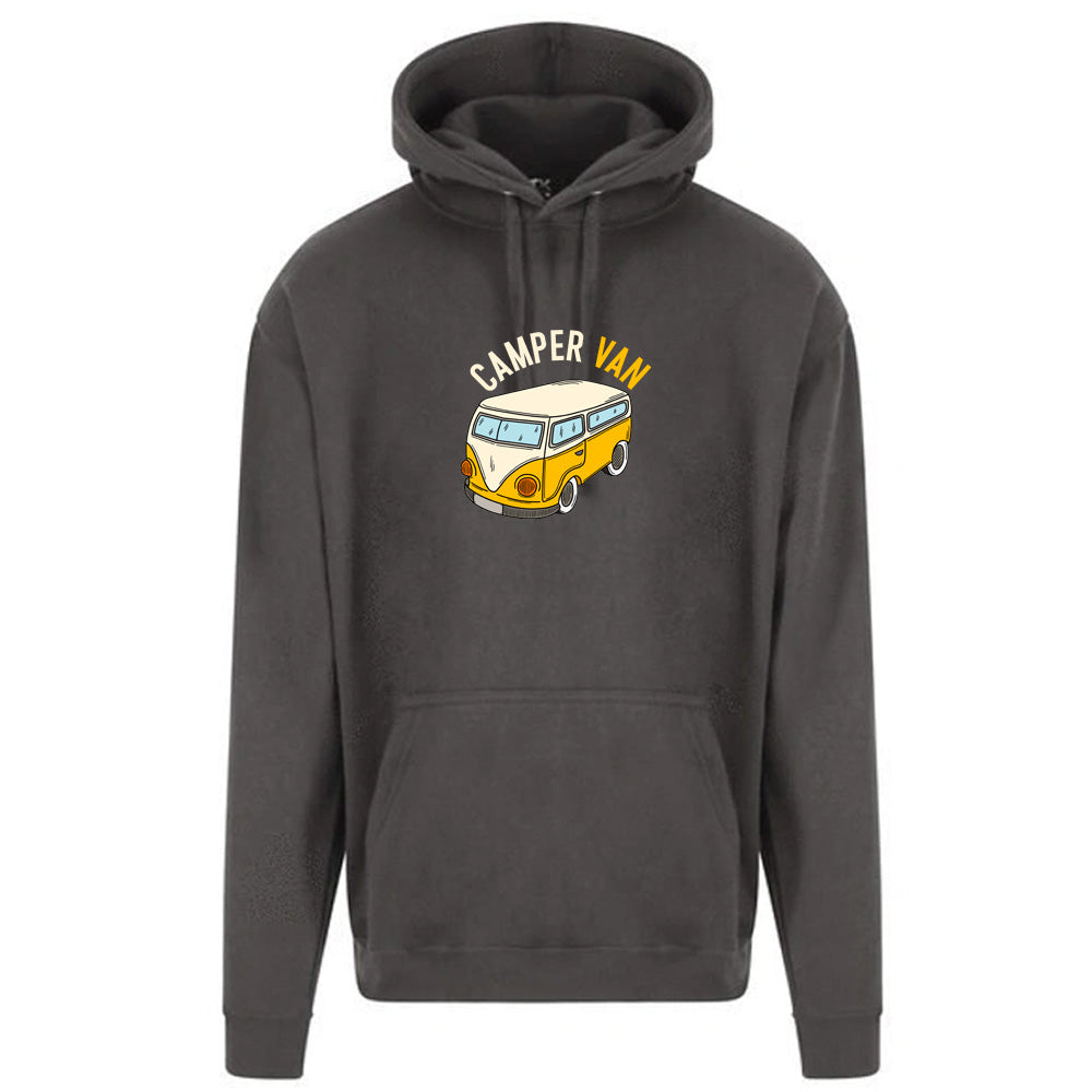 "Yellow Camper Van" Graphic Unisex PRO RTX RX350 - Ultimate Comfort Pro Hoodie with Brushed Fleece (Various Sizes)