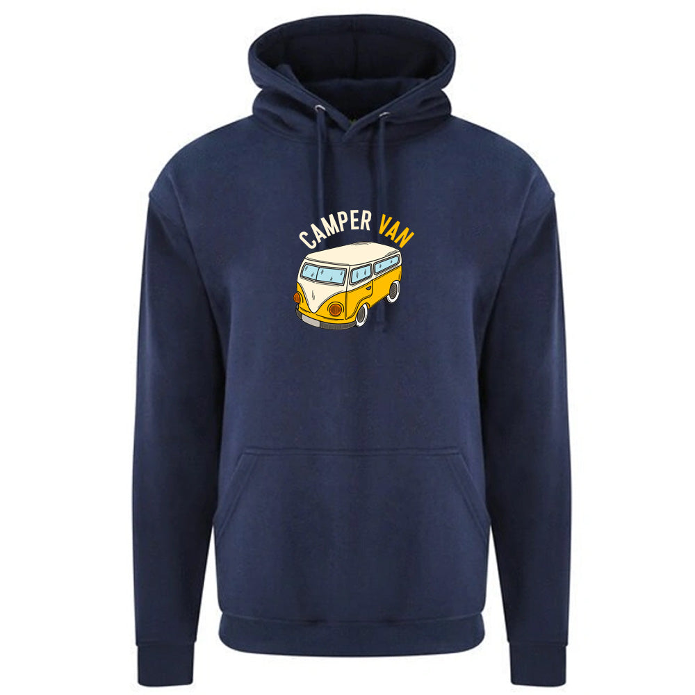 "Yellow Camper Van" Graphic Unisex PRO RTX RX350 - Ultimate Comfort Pro Hoodie with Brushed Fleece (Various Sizes)