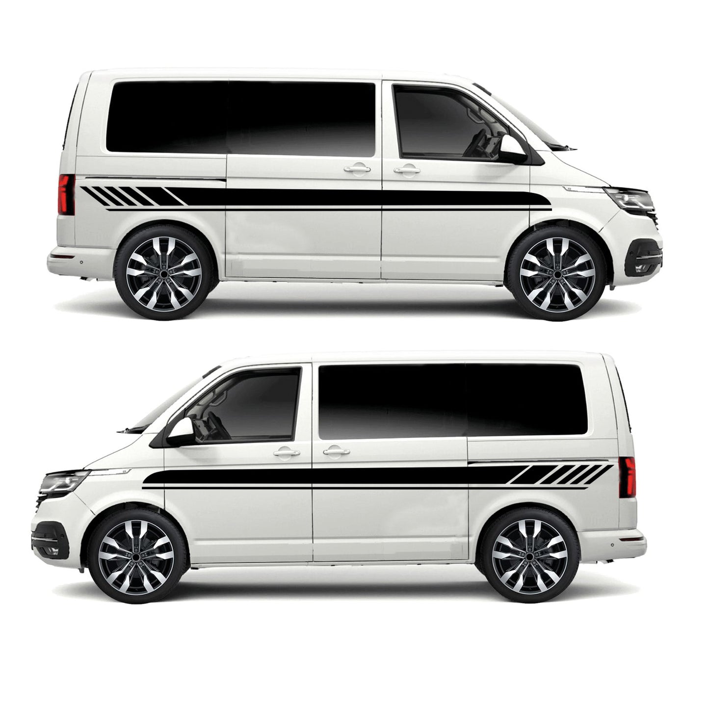 Tapered Twin Speed Stripes Universal For any Vehicle (3 lengths - Various colours)
