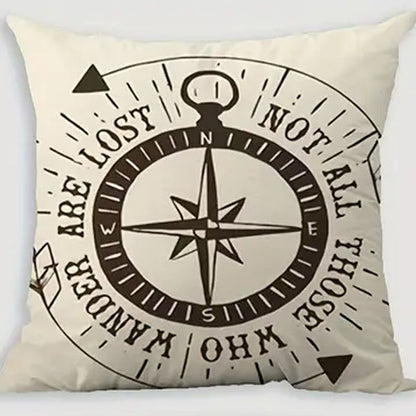 "Not All Those Who Wander Are Lost" cushion cover with cushion filler - Last one
