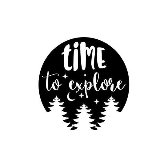 Time To Explore Vehicle Sticker x1 off (2 size options available)