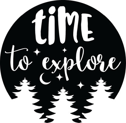 Time To Explore Vehicle Graphic x1 1off 150mm wide
