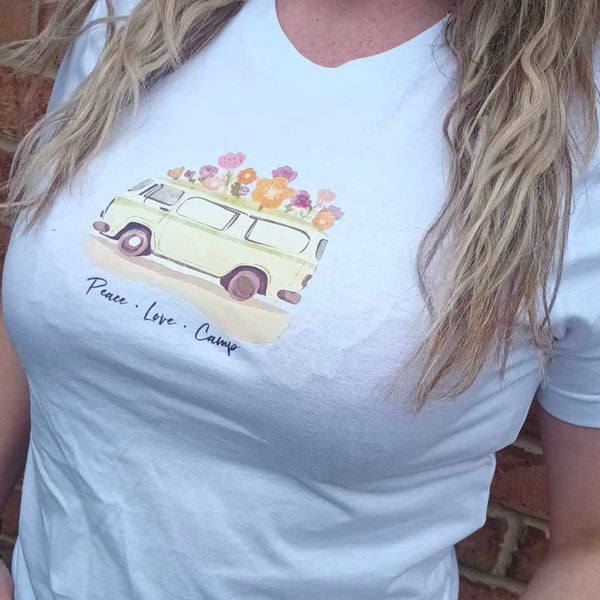 "Peace Love Camp Graphic" Unisex PRO RTX RX350 - Ultimate Comfort Pro Hoodie with Brushed Fleece  (Various Sizes)