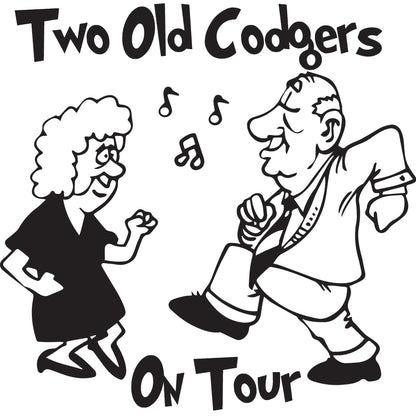 Two Old Codgers On Tour Sticker (2 size options available)