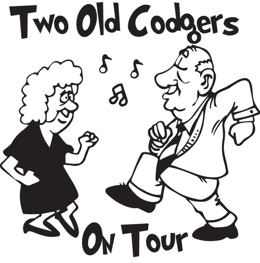 Two Old Codgers On Tour Sticker (2 size options available)