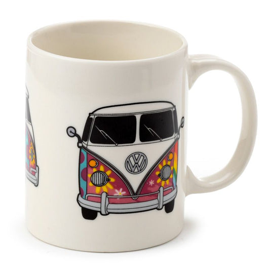 Mug: Volkswagen VW T1 Camper Bus Summer Porcelain Mug