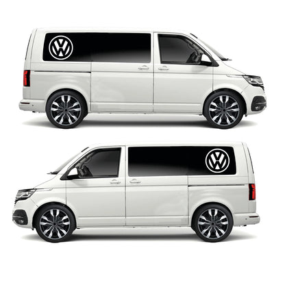 Vw Circle Logo Vehicle Graphic 400mm /15" diam idea for bonnet, rear or side panels