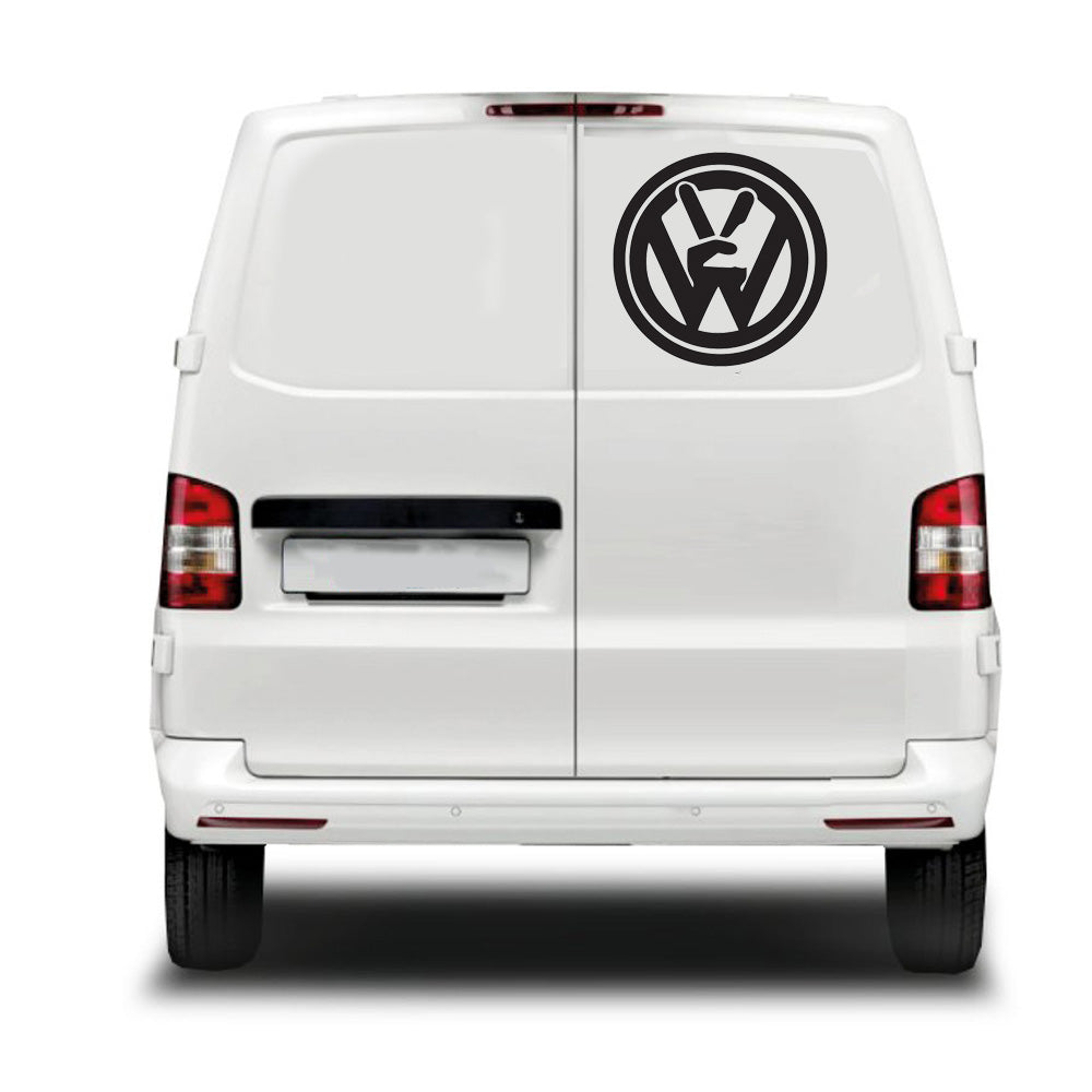 VW Hand Sticker ideal for any VW vehicle (4 size options available singles or pairs)