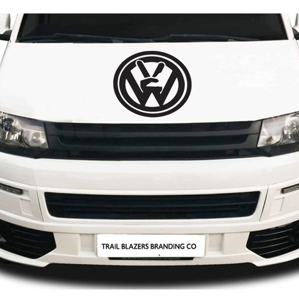 VW Hand Sticker ideal for any VW vehicle (4 size options available singles or pairs)