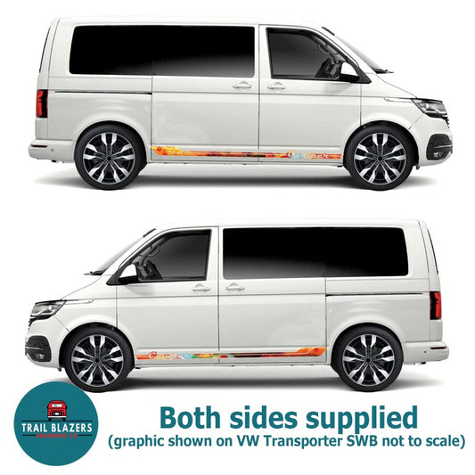 New Stripes: Red Rock coloured Camper Stripes - various options (Any Vehicle)