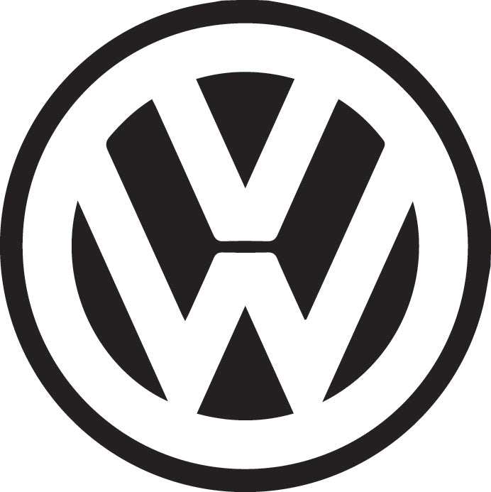 Vw Circle Logo Vehicle Graphic 400mm /15" diam idea for bonnet, rear or side panels