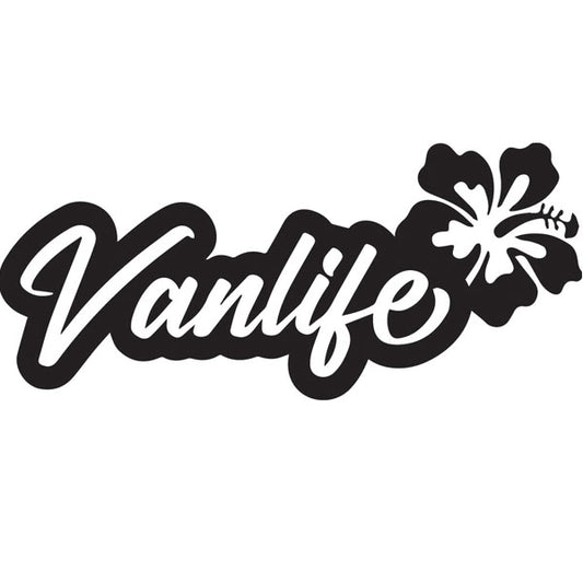 Sticker: Van Life Flower Graphic Vehicle Sticker 2 sizes x1off