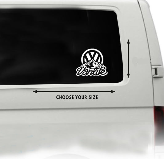 Sticker: VW Van Life Logo Vehicle Vinyl Graphic 3 lengths available