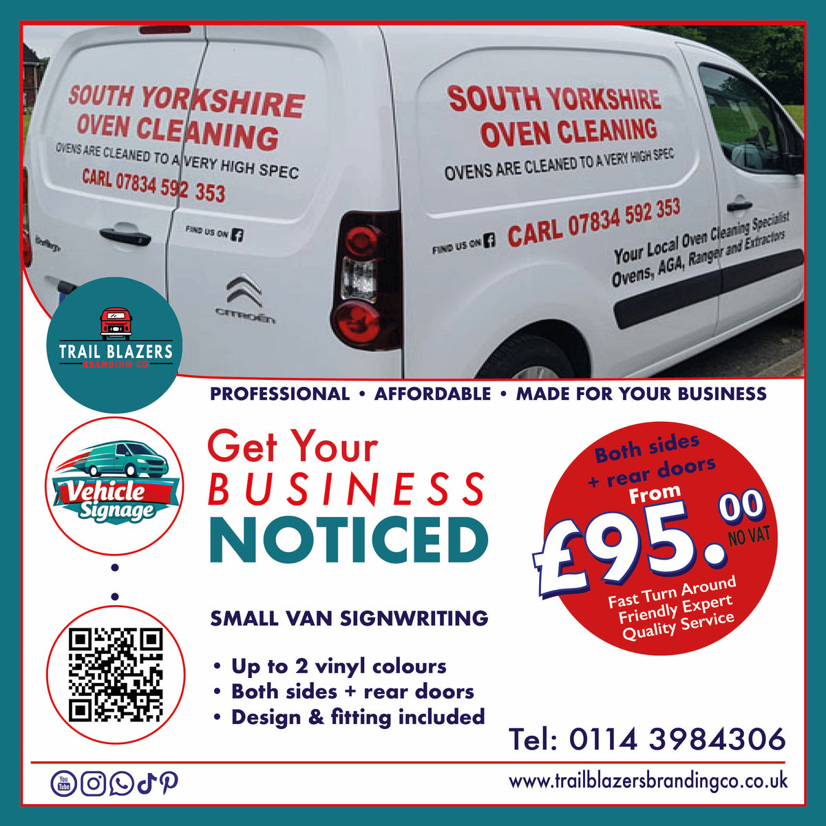 Small Vehicle Sign Written Offer - Must Be Within 25 mile radius from S21