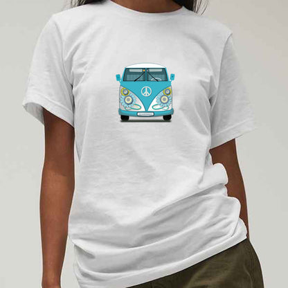 "VW Camper Van Graphic" Premium Unisex Crew Neck Soft Cotton T-Shirt (Various colours & Sizes)