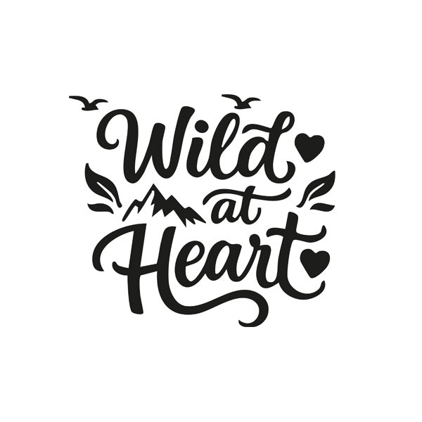 Wild At Heart Vehicle Sticker x1 (2 size options available)