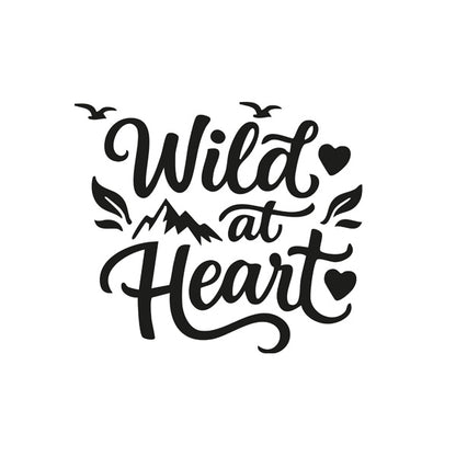 Wild At Heart Vehicle Sticker x1 (2 size options available)