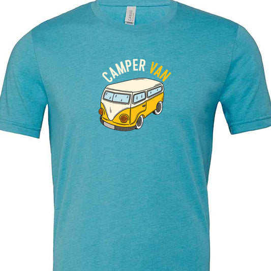 T-Shirt: Unisex " Yellow camper van" T shirt (Various sizes & colours available)