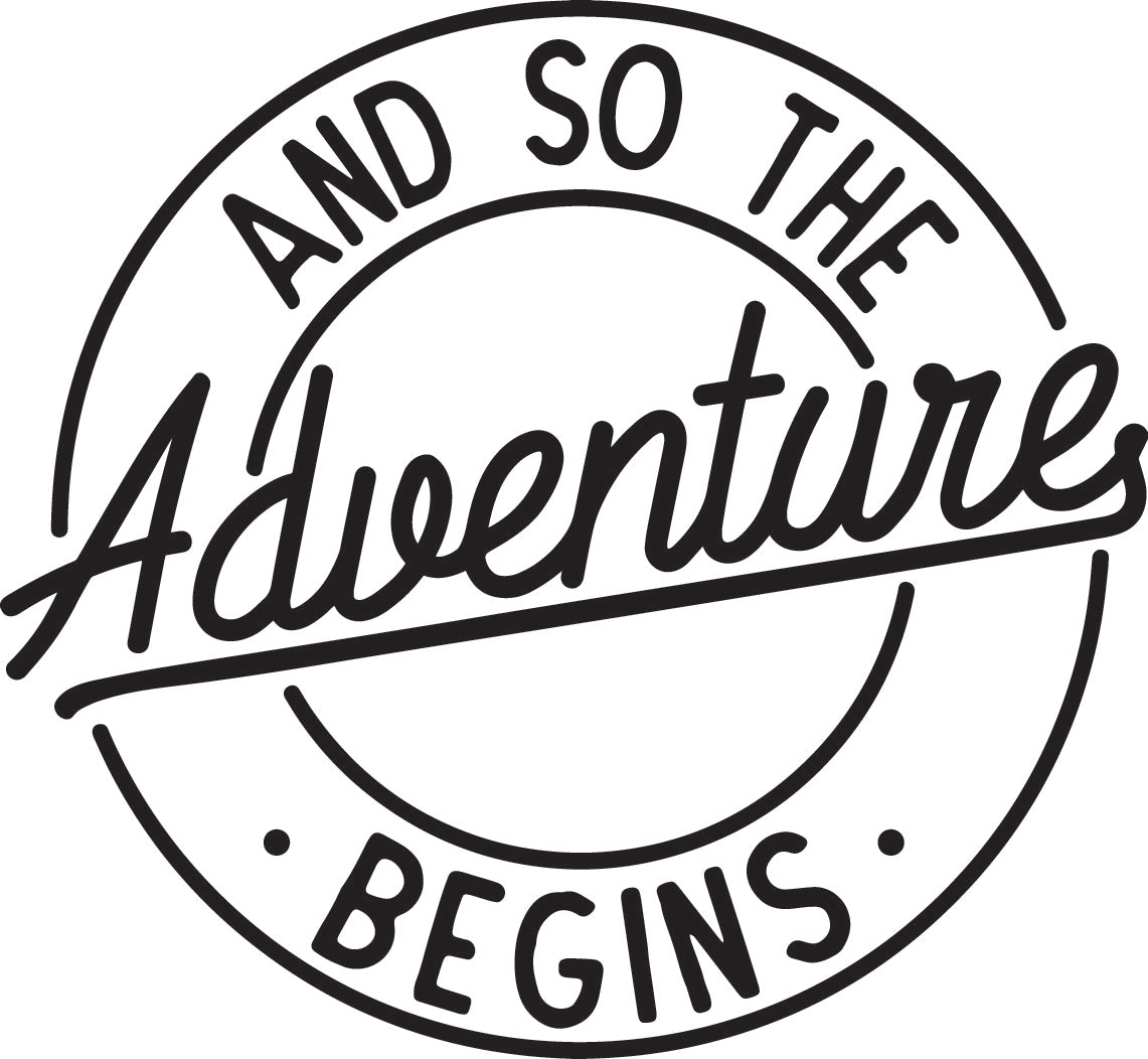 And So The adventure Begins Logo Vehicle Sticker x1 off (2 size options available)