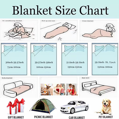 A Crowded Camper Themed Soft Fleece Blanket or Throw