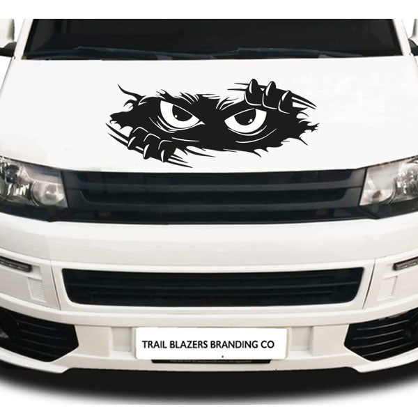 Evil or Scared Eyes Sticker ideal for any vehicle (4 size options available)