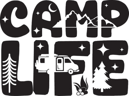 Unisex PRO RTX RX350 - Ultimate Comfort Pro Hoodie with Brushed Fleece with "Camper Life" Graphic (Various Sizes)
