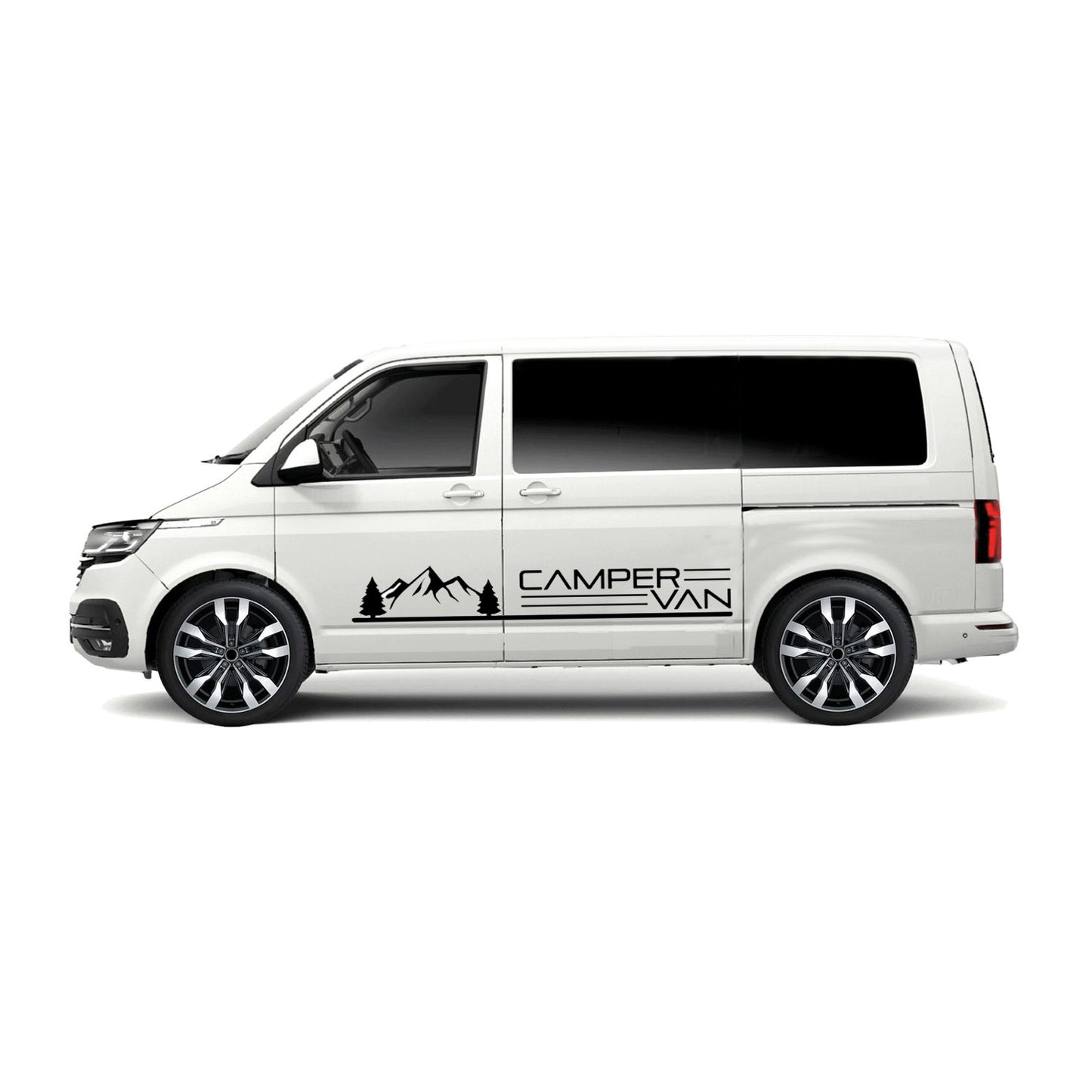 Pair Camper Van & Mountain Stickers ideal for any vehicle (3 size options available)
