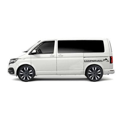 Pair Camper Van Graphic with Mountains Stickers ideal for any vehicle (3 size options available)