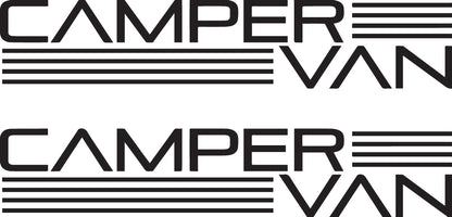 Camper Van Line Graphic Sticker ideal for any vehicle (4 size options available singles or pairs)
